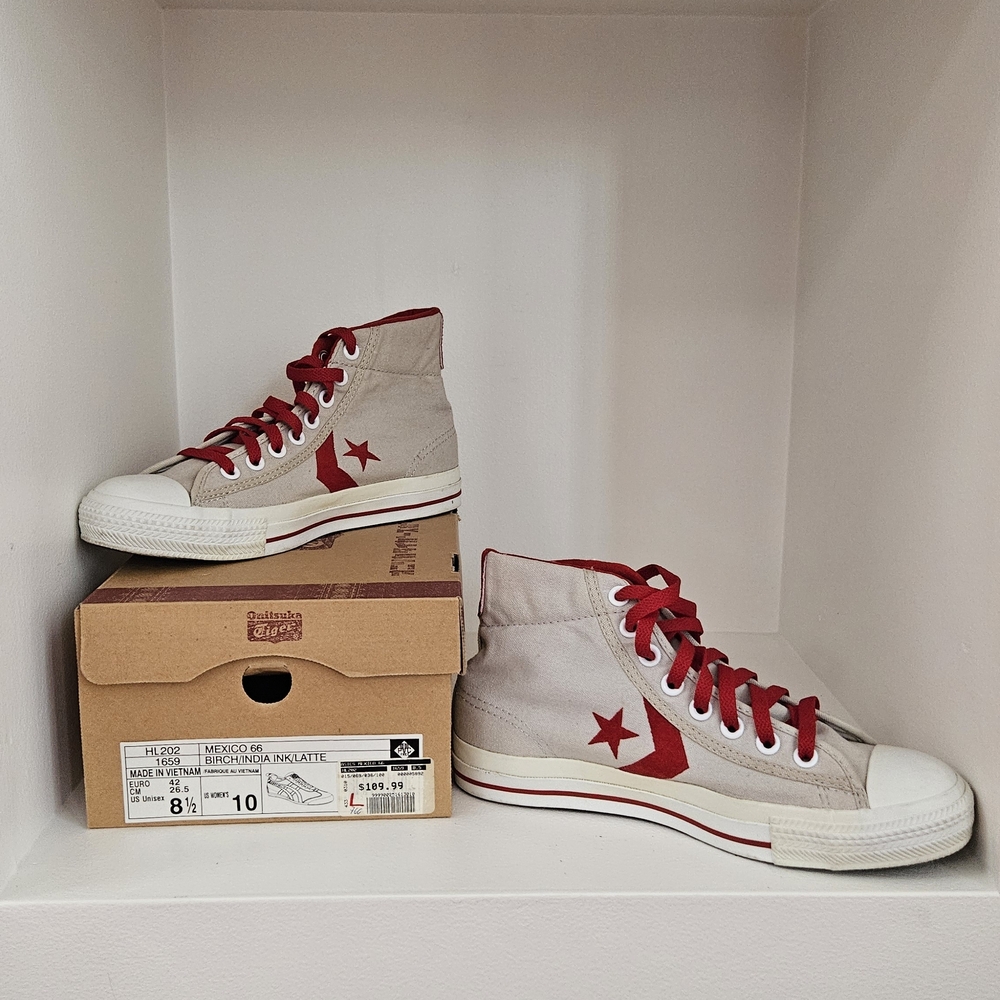 Converse High-Tops with Red Accents